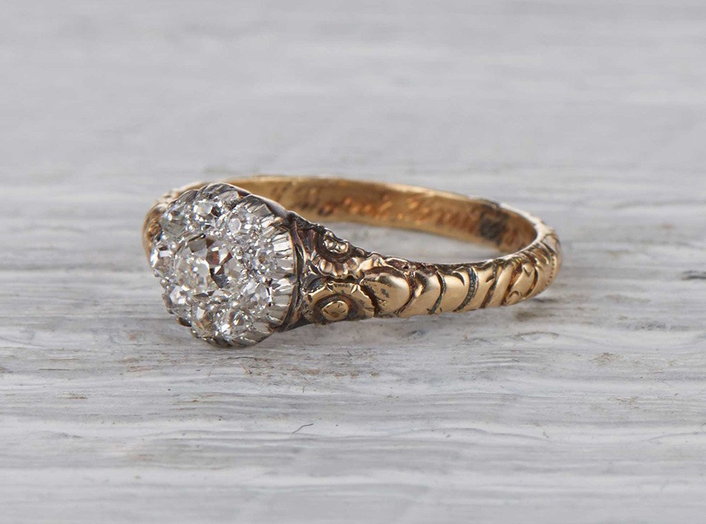 .30 Carat Victorian Diamond Cluster Ring
