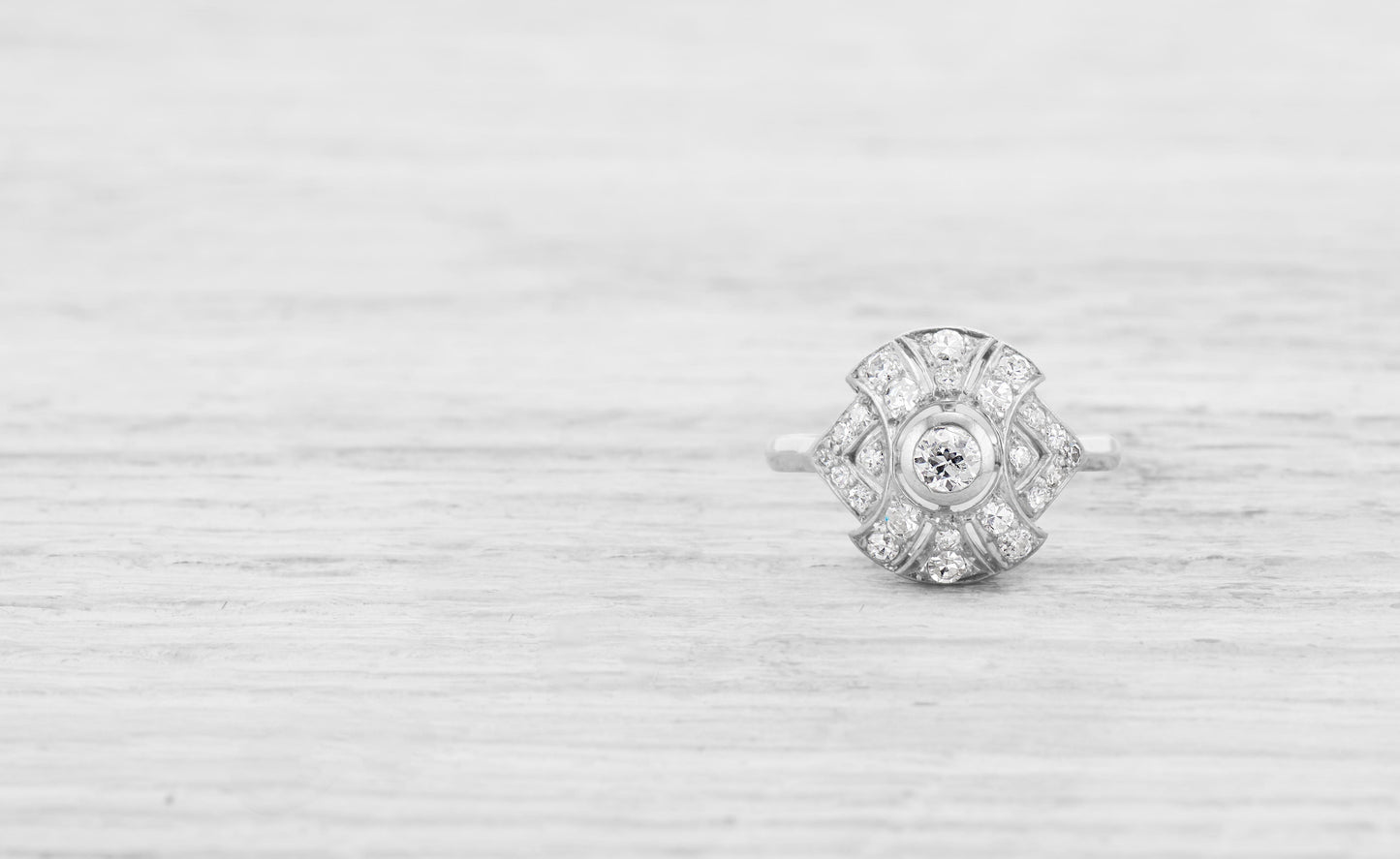 .20 CARAT ART DECO DIAMOND ENGAGEMENT RING