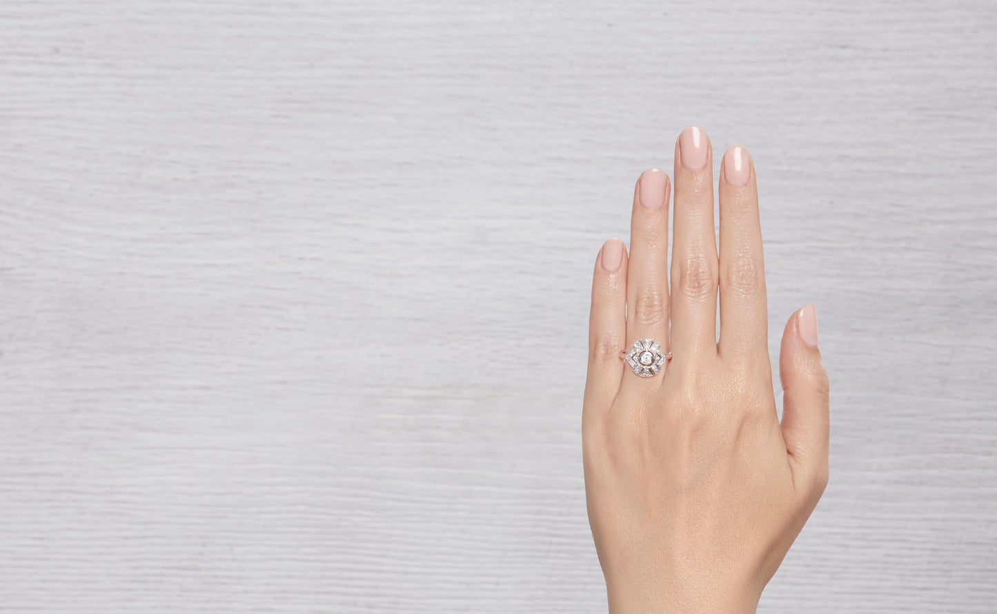 .20 CARAT ART DECO DIAMOND ENGAGEMENT RING