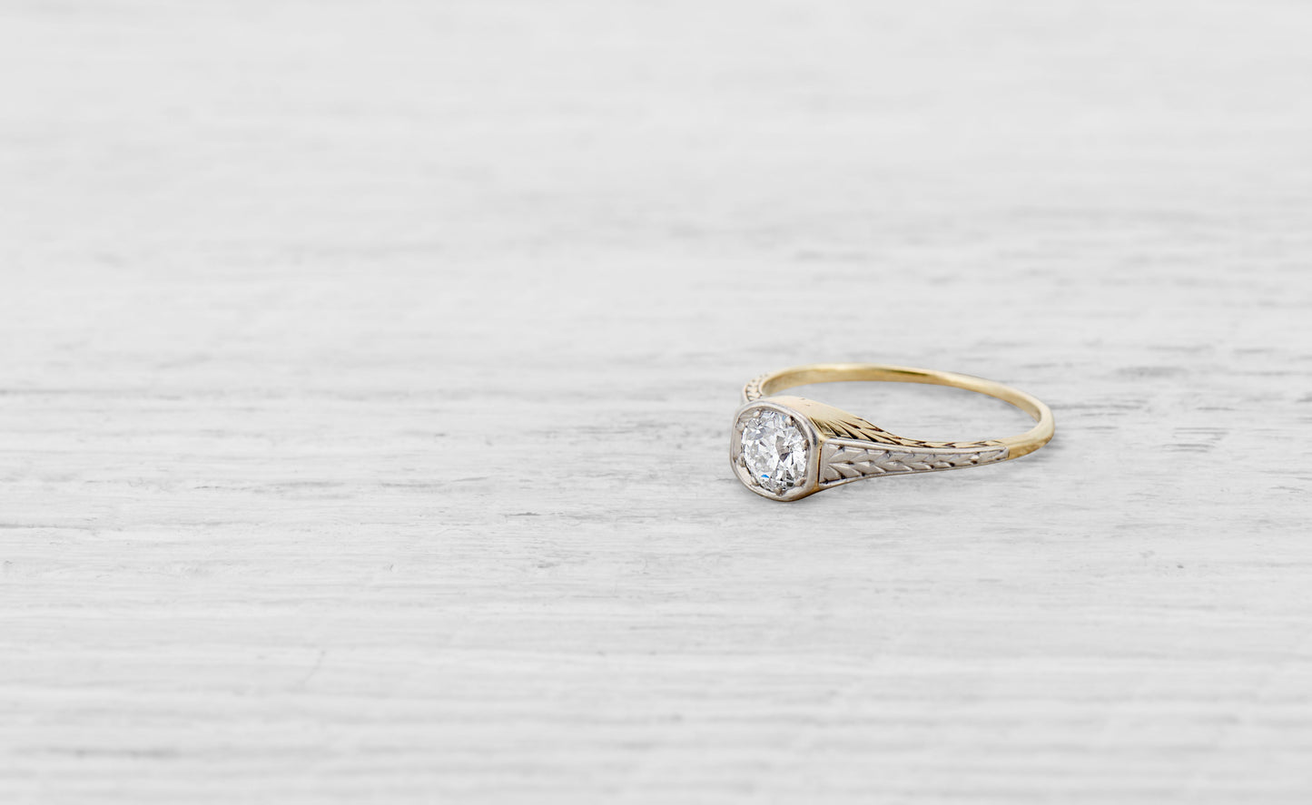 .45 CARAT EDWARDIAN DIAMOND ENGAGEMENT RING