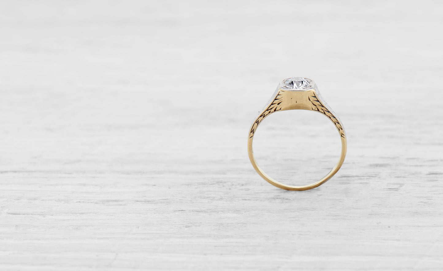 .45 CARAT EDWARDIAN DIAMOND ENGAGEMENT RING