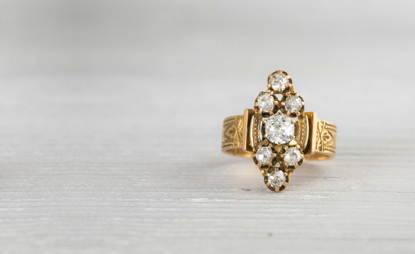 .40 Carat Antique Victorian Gold Engagement Ring