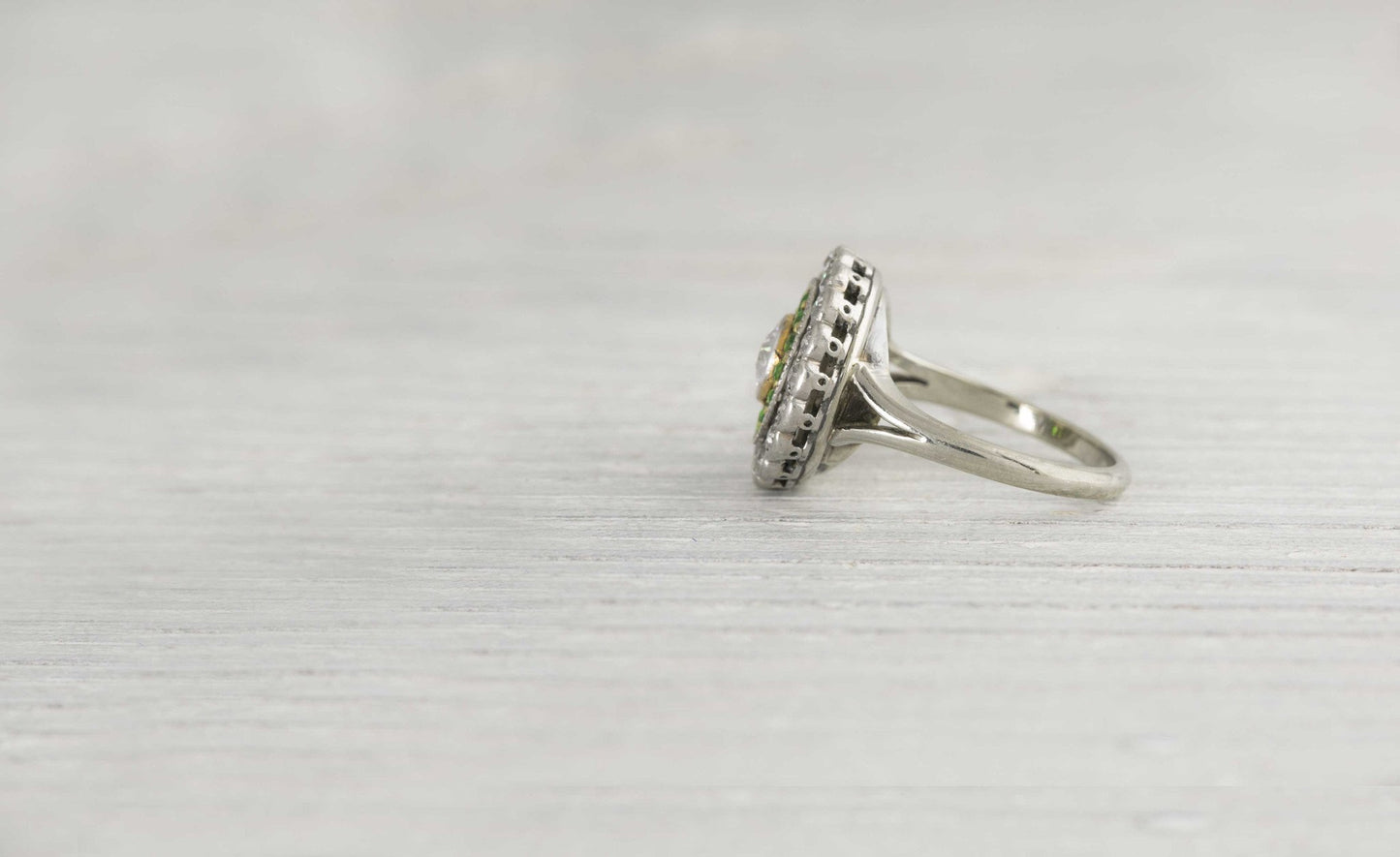 .40 Carat Edwardian Cluster Diamond Engagement Ring