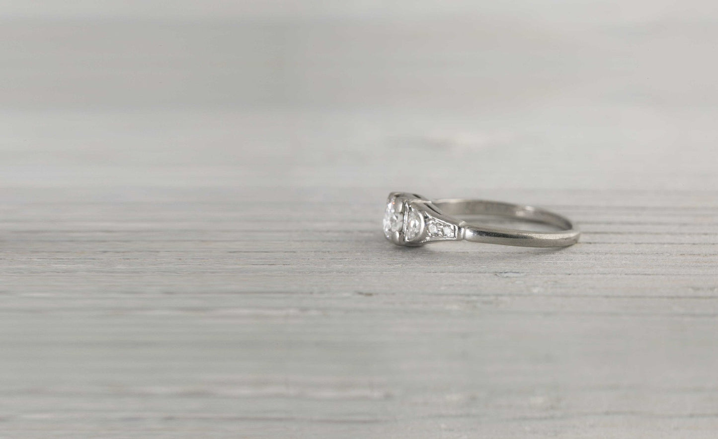.45 Carat Vintage Diamond Art Deco Engagement Ring