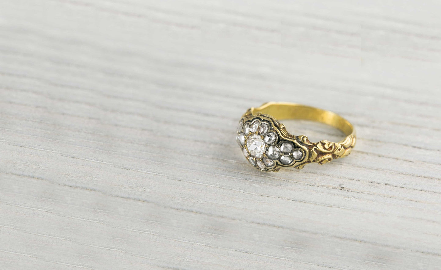 .38 Carat Antique Victorian Gold Diamond Engagement Ring