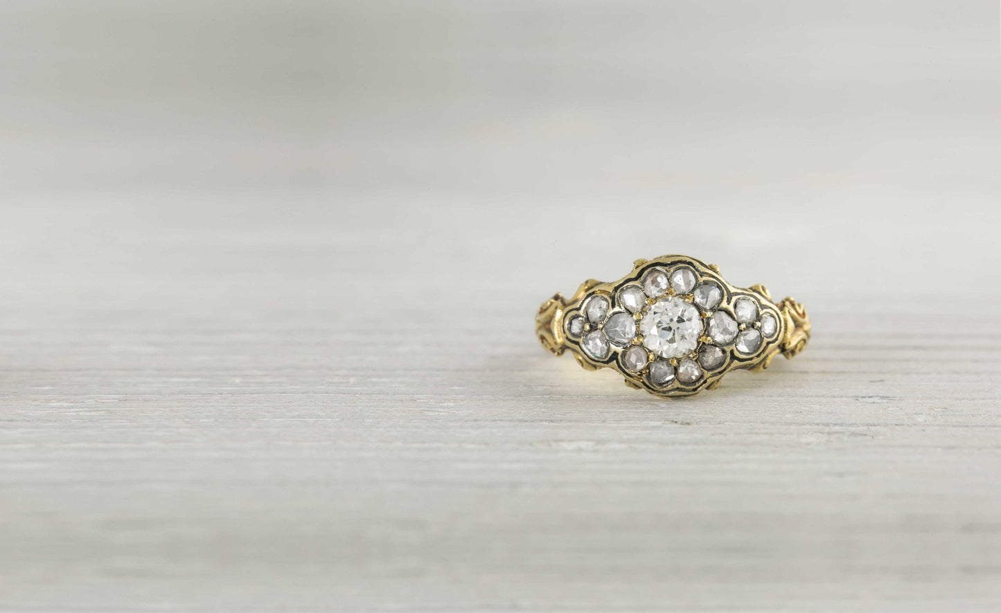 .38 Carat Antique Victorian Gold Diamond Engagement Ring