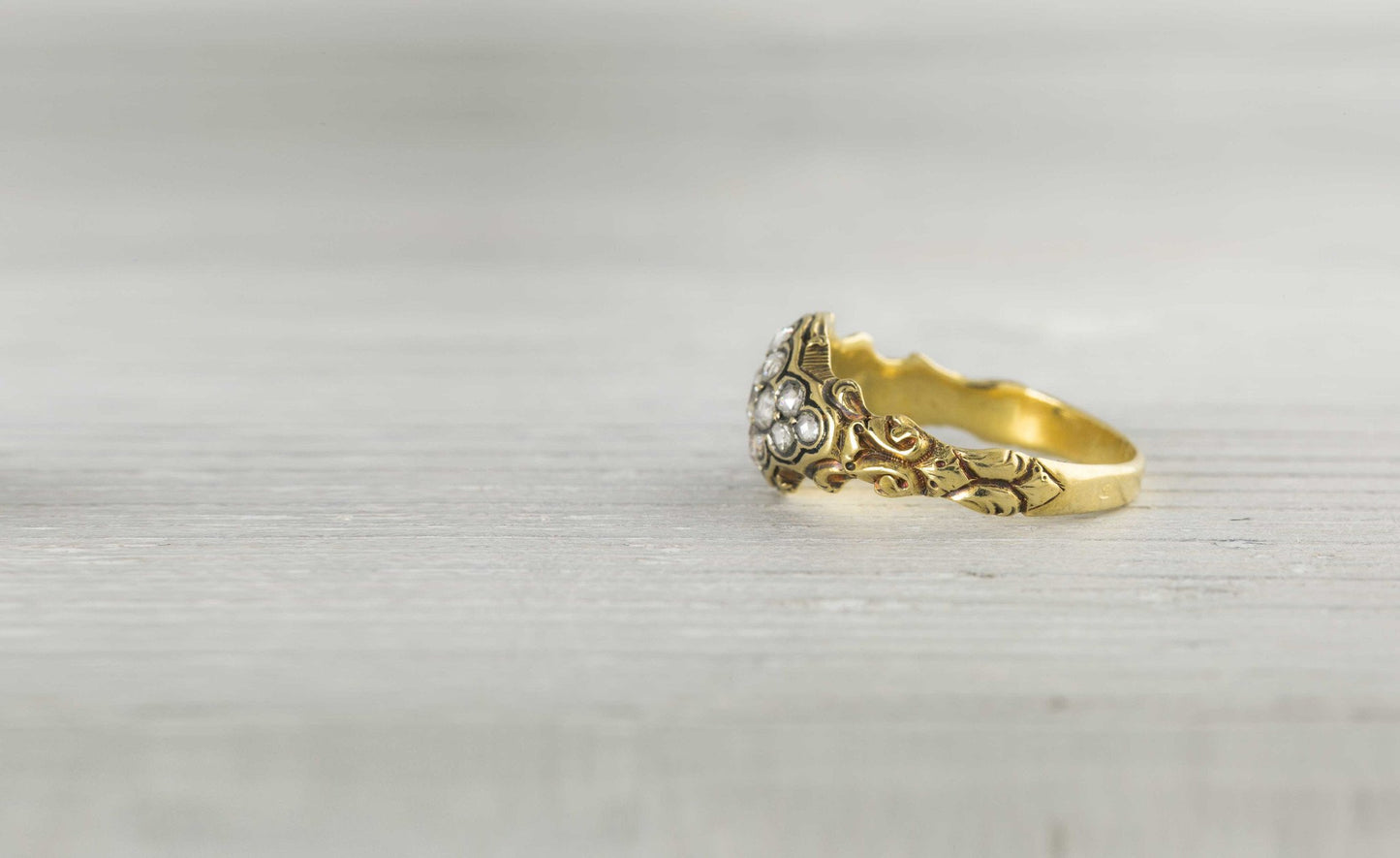 .38 Carat Antique Victorian Gold Diamond Engagement Ring