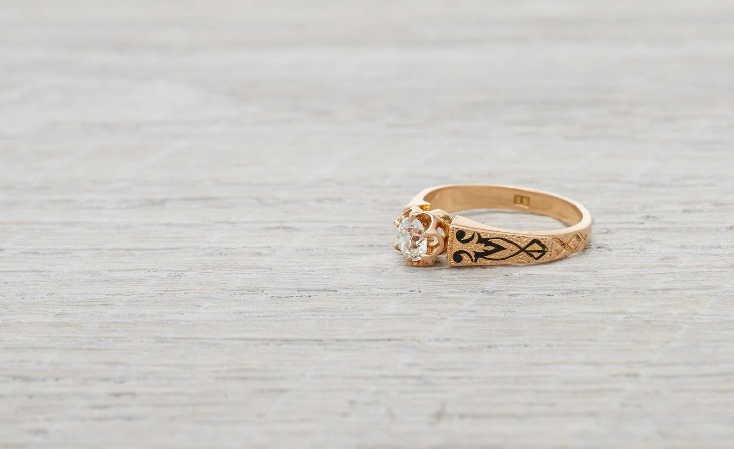 .35 Carat Gold Victorian Engagement Ring