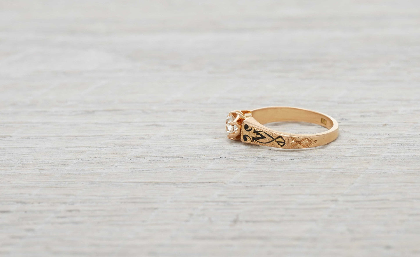 .35 Carat Gold Victorian Engagement Ring