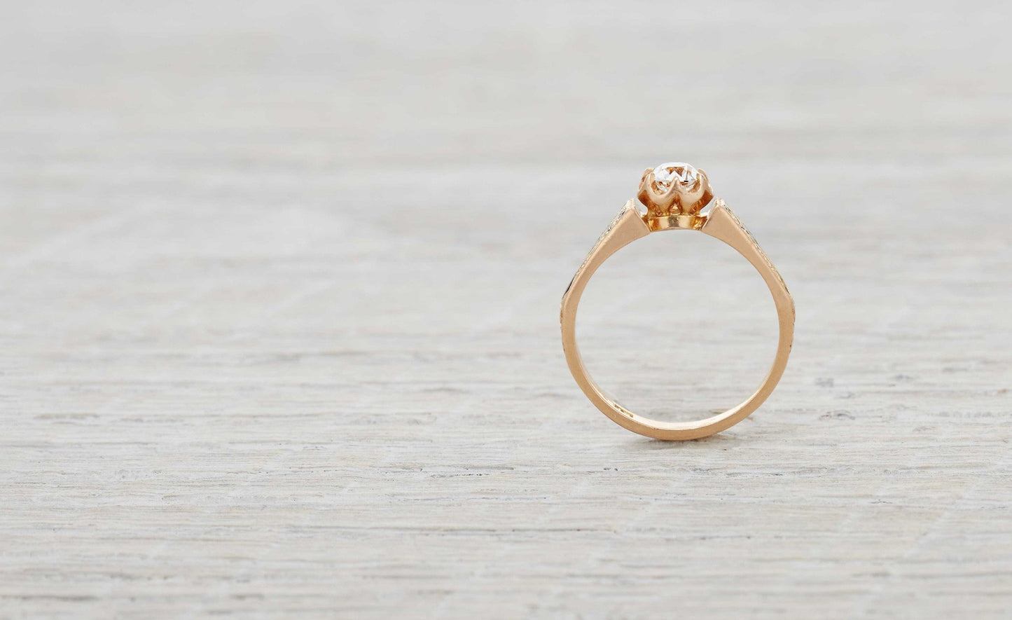 .35 Carat Gold Victorian Engagement Ring