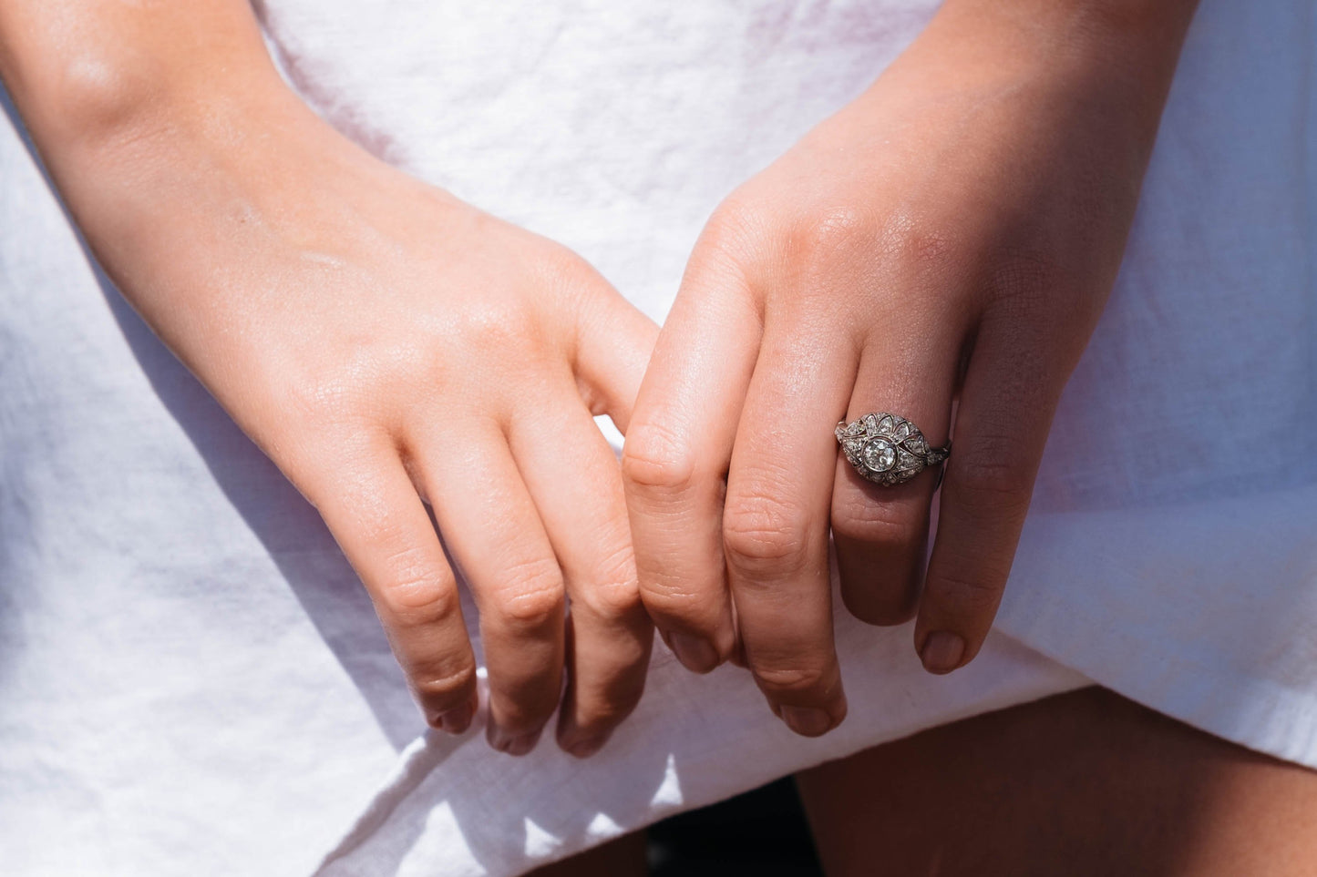 .35 CARAT EDWARDIAN DIAMOND ENGAGEMENT RING