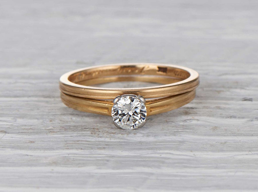 .40 Carat Retro Tiffany & Co. Wedding Set