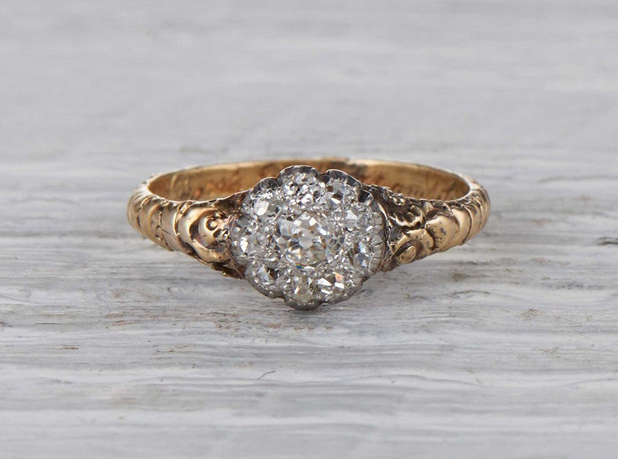 .30 Carat Victorian Diamond Cluster Ring