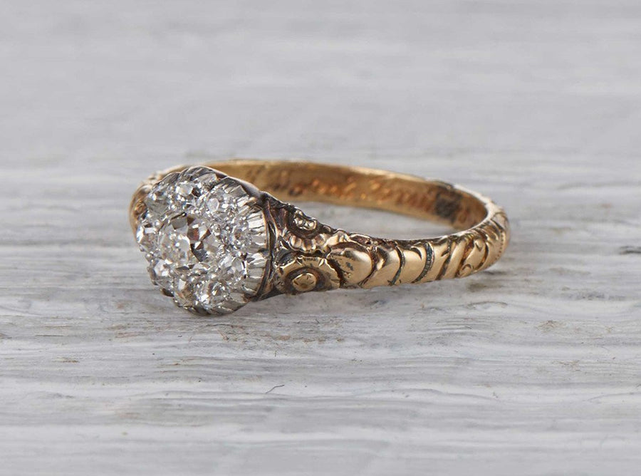.30 Carat Victorian Diamond Cluster Ring