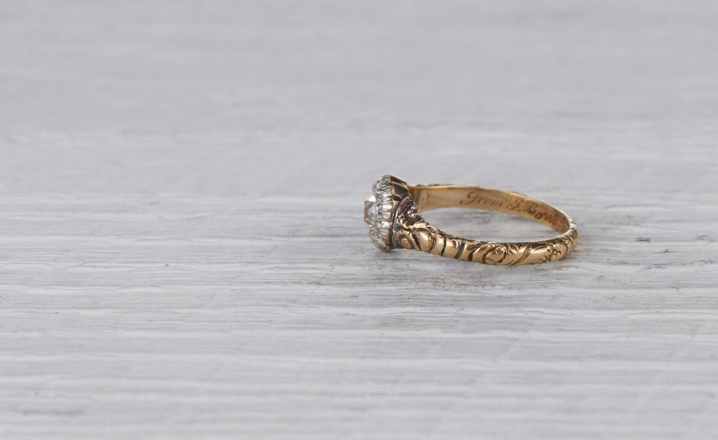 .30 Carat Victorian Diamond Cluster Ring
