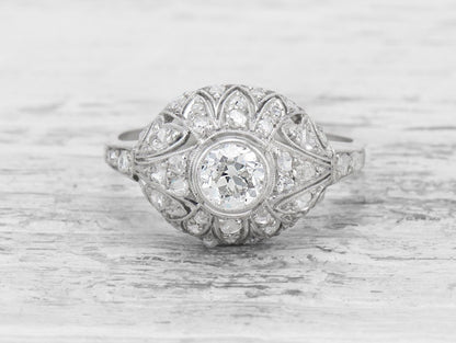 .35 CARAT EDWARDIAN DIAMOND ENGAGEMENT RING