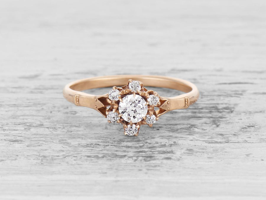 .30 CARAT VICTORIAN DIAMOND CLUSTER RING