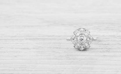 .20 CARAT ART DECO DIAMOND ENGAGEMENT RING