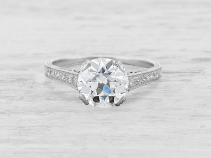 2.21 CARAT EDWARDIAN DIAMOND ENGAGEMENT RING