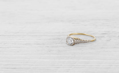 .45 CARAT EDWARDIAN DIAMOND ENGAGEMENT RING