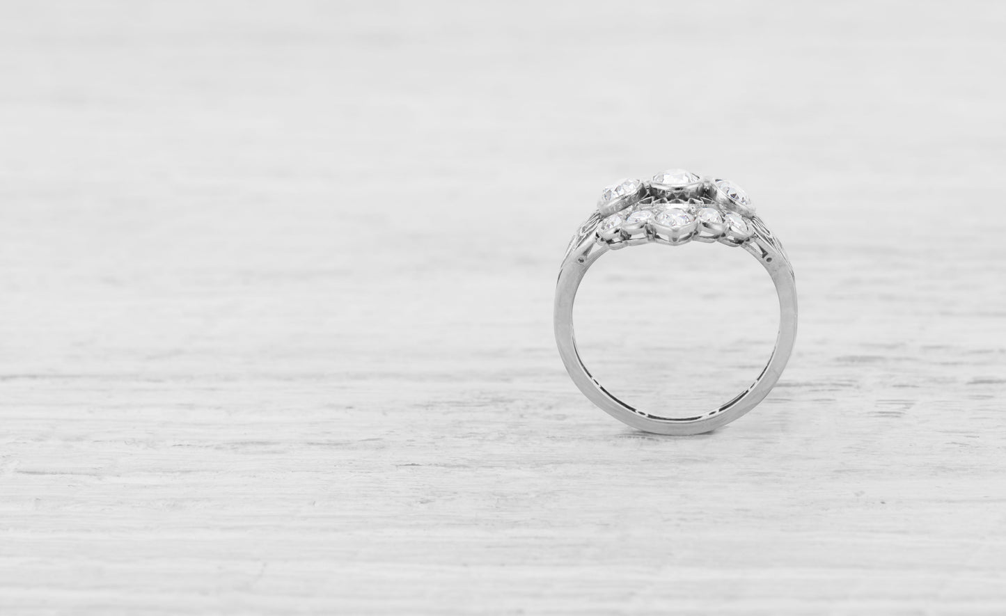 EDWARDIAN DIAMOND FILIGREE ENGAGEMENT RING