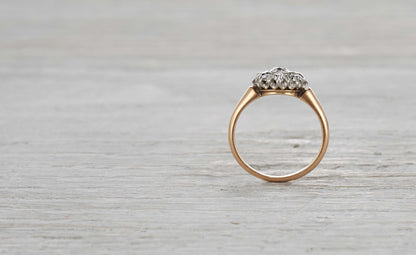 .32 Carat Edwardian Diamond Cluster Ring