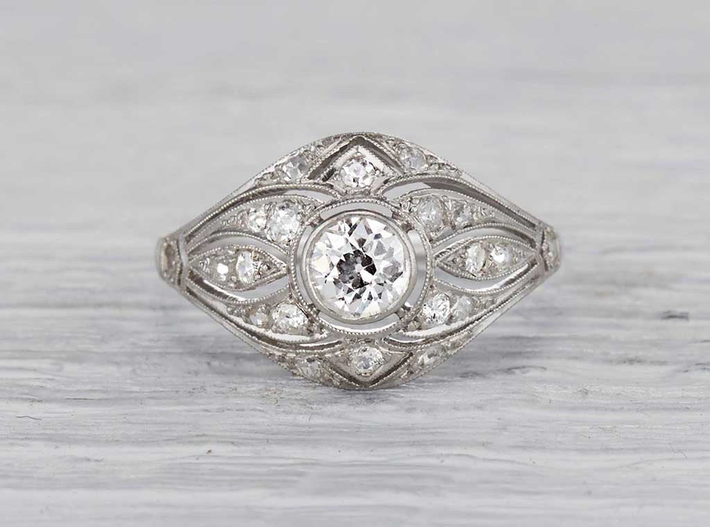 .45 Carat Early Art Deco Diamond Ring