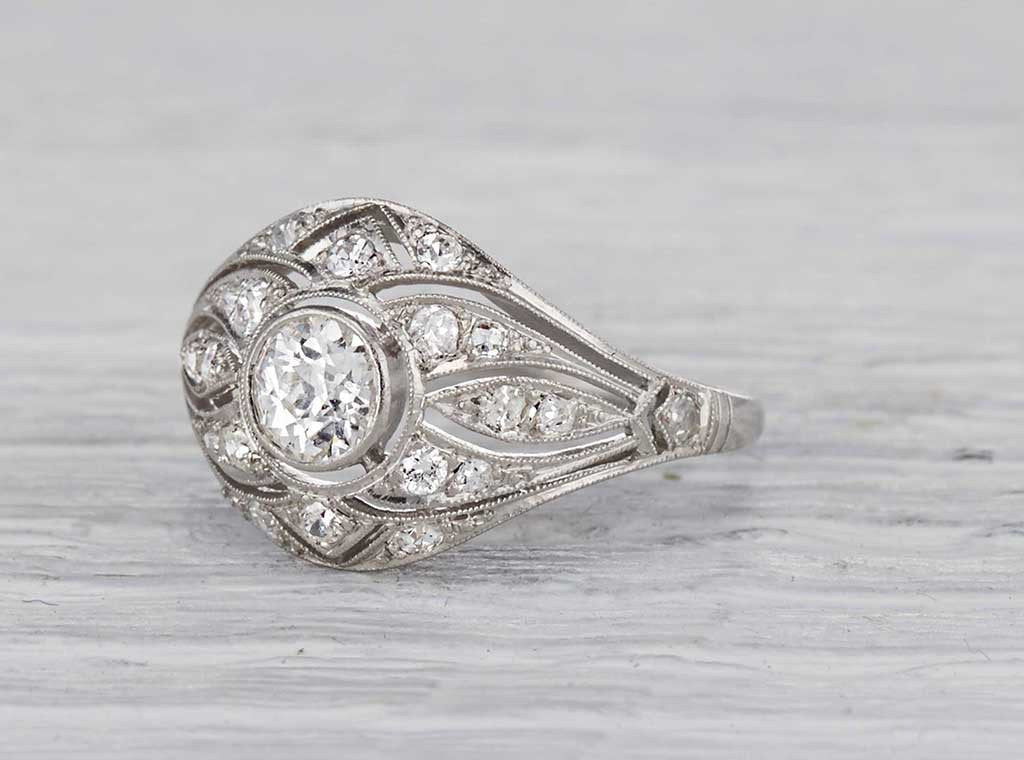 .45 Carat Early Art Deco Diamond Ring