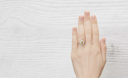 .42 Carat Edwardian Yellow Diamond Ring