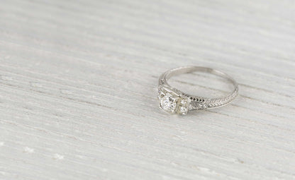 .40 Carat Art Deco Vintage Engagement Ring