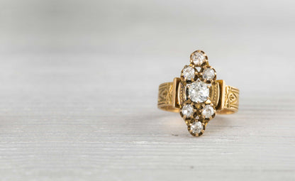 .40 Carat Antique Victorian Gold Engagement Ring