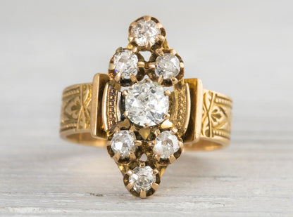 .40 Carat Antique Victorian Gold Engagement Ring