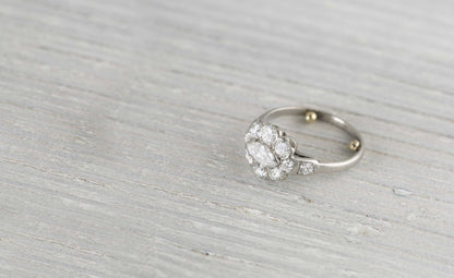 .40 Carat Vintage Art Deco Marquise Cut Engagement Ring