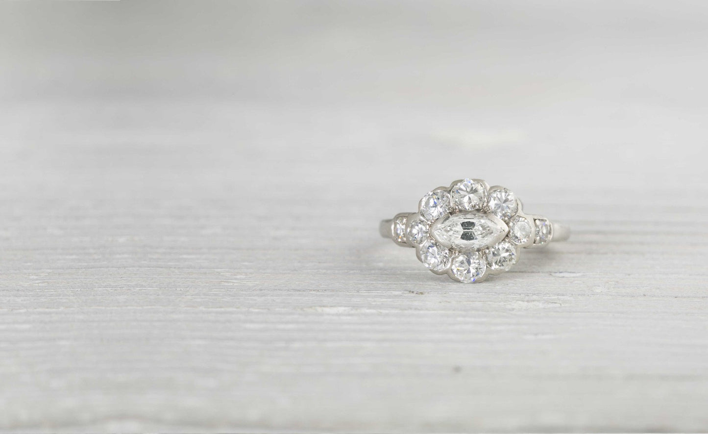 .40 Carat Vintage Art Deco Marquise Cut Engagement Ring