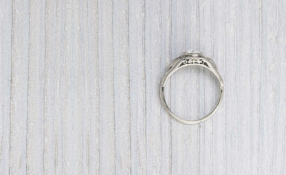 .45 Carat Art Deco Vintage Diamond Engagement Ring