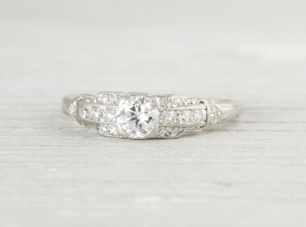 .30 Carat Vintage Art Deco Engagement Ring