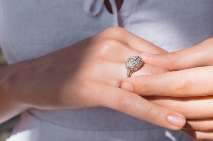 .35 CARAT EDWARDIAN DIAMOND ENGAGEMENT RING