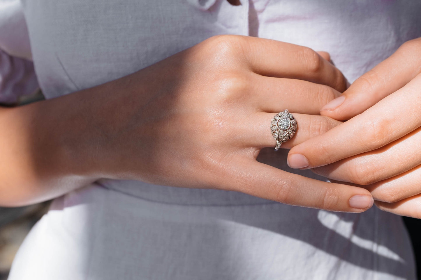 .35 CARAT EDWARDIAN DIAMOND ENGAGEMENT RING
