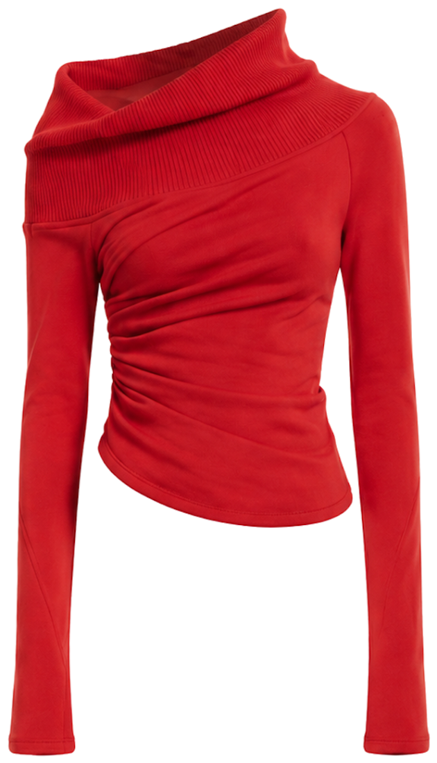 Ayo Asymmetric Cowl Top